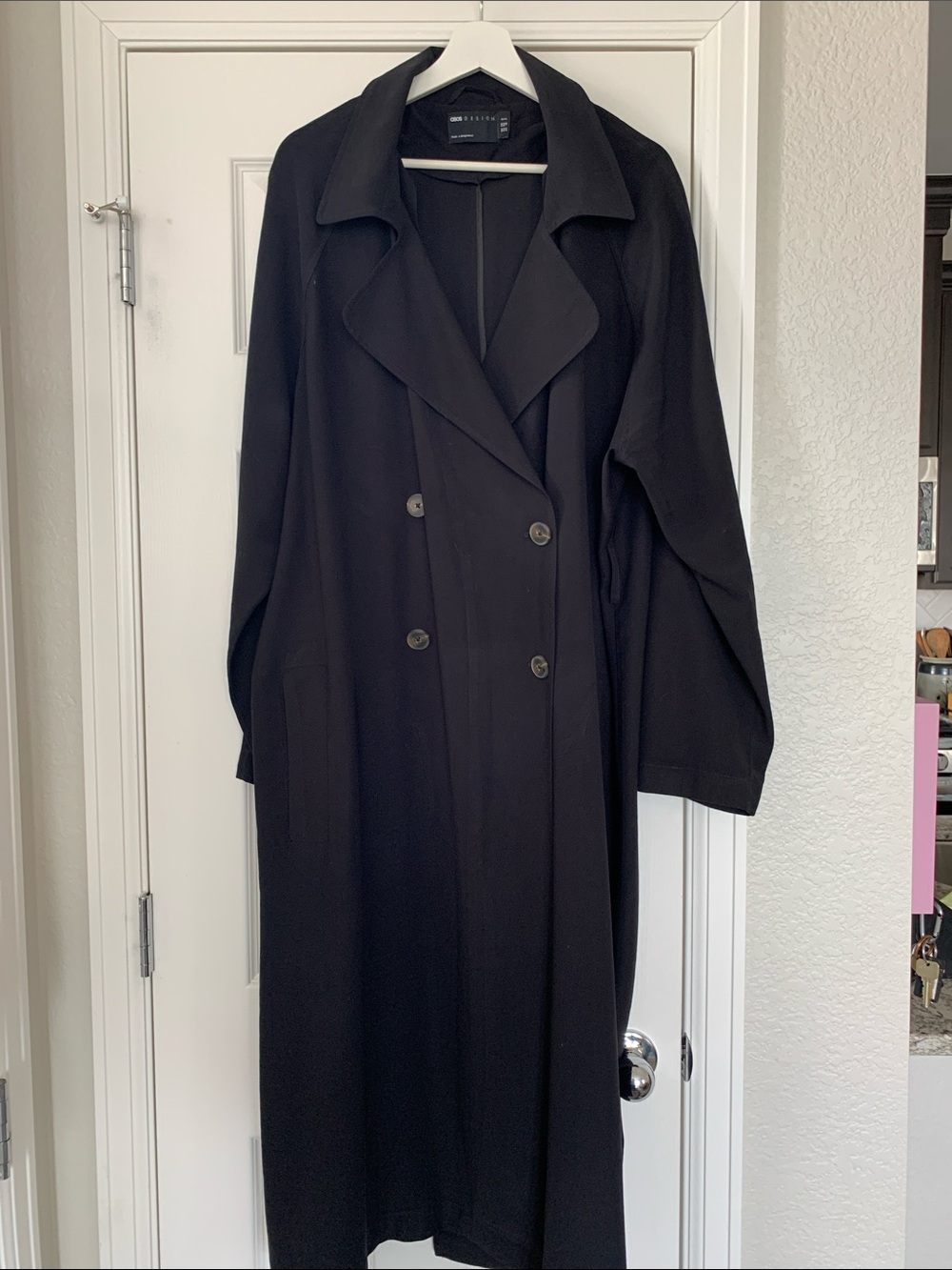 ASOS Curve Black Jacket with Label Detail